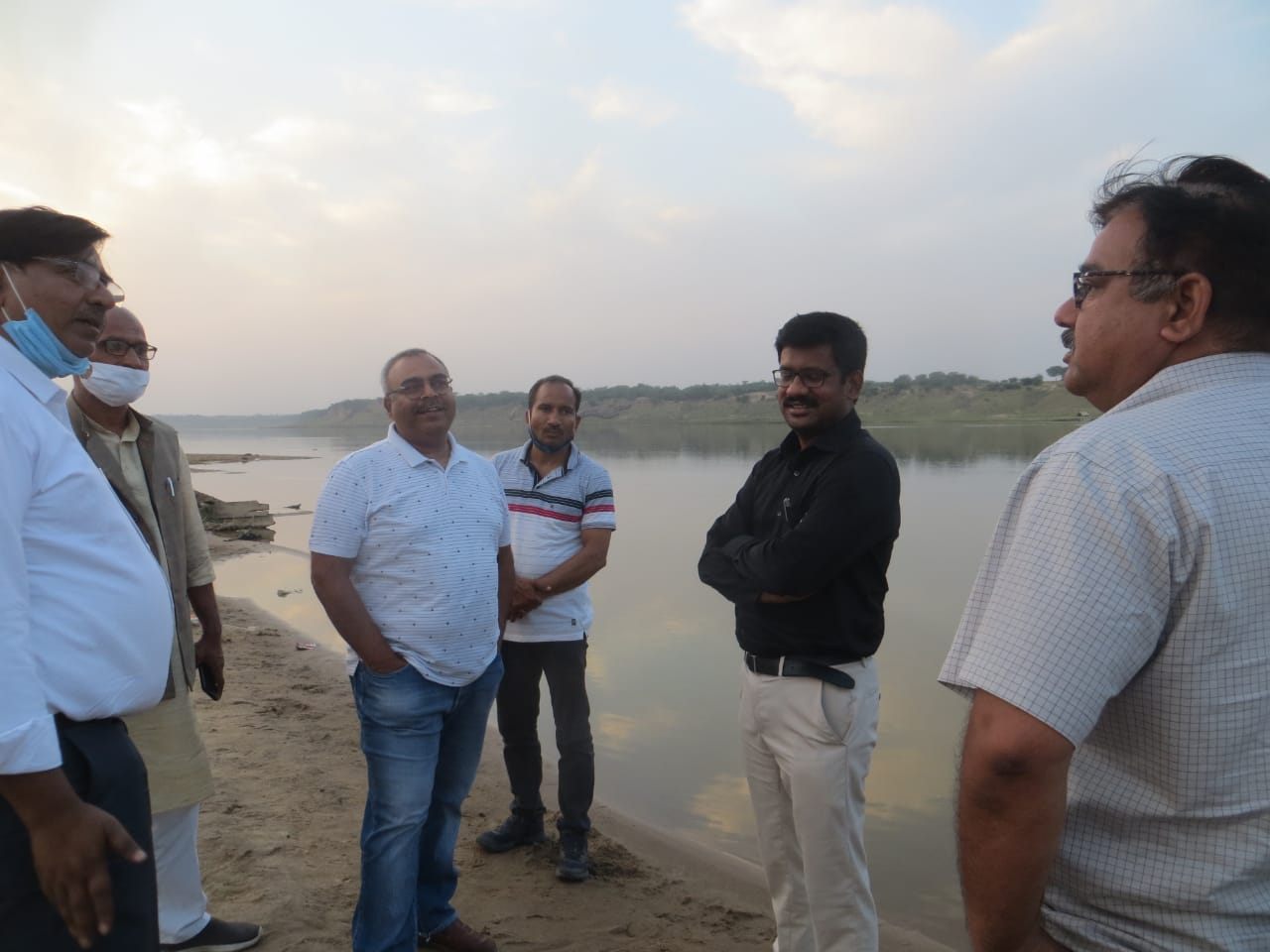 कलेक्टर व एसपी ने अटेर क्षेत्र का किया भ्रमण