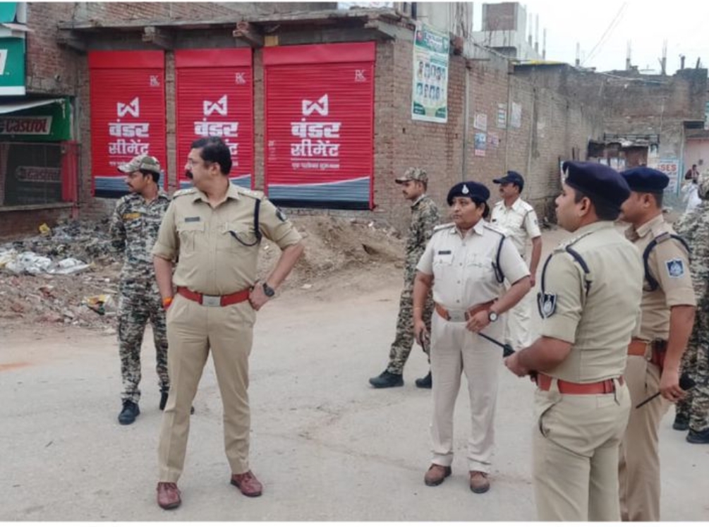 भिंड पुलिस मुस्तैद, अब तक है अमन चैन